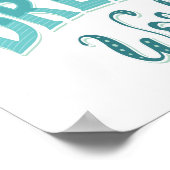 Poster Le Travail D'Équipe Fait Le Travail De Rêve (Coin)