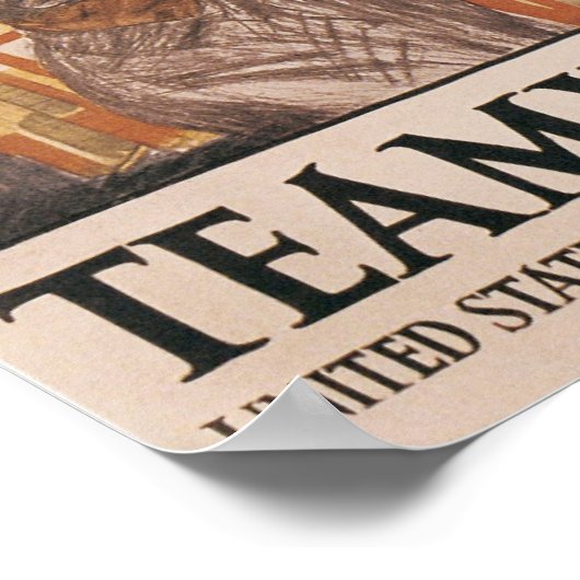 Poster Le travail d'équipe gagne (Coin)