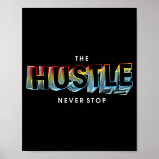 Poster Le travail ne s'arrête jamais