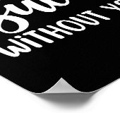 Poster Le travail serait un succès sans vous (Coin)