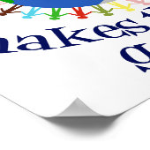 Poster Le Travail Social Rend Le Monde Parcouru (Coin)