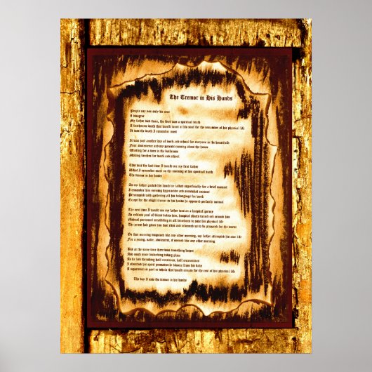 Poster Le Tremor Dans Ses Mains (Devant)