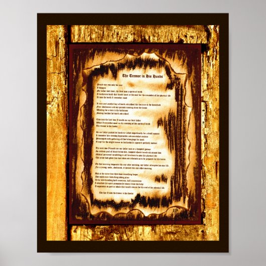 Poster Le Tremor Dans Ses Mains (Devant)