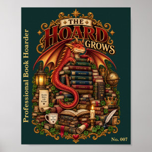 Poster Le Trésor Grandit Société du Dragon de Livre