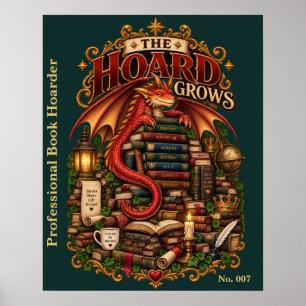 Poster Le Trésor Grandit Société du Dragon de Livre