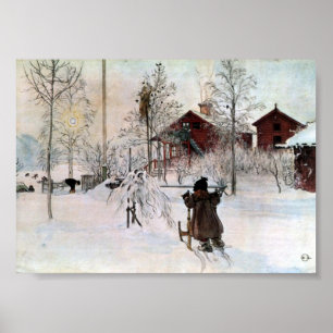 Poster Le triage avant et la maison de lavage dans la nei