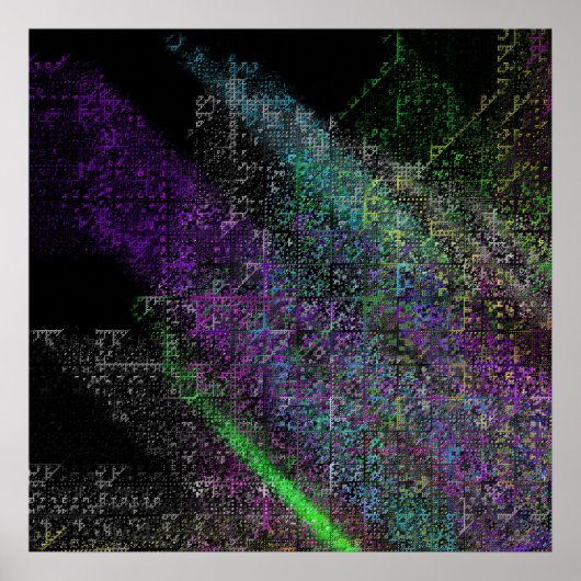 Poster Le triangle carré de Serpenski (Devant)