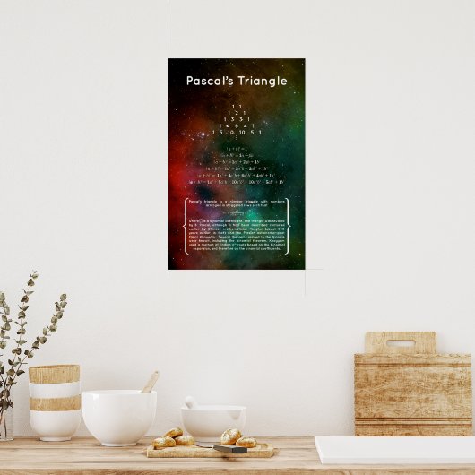 Poster Le triangle de Pascal (Cuisine)