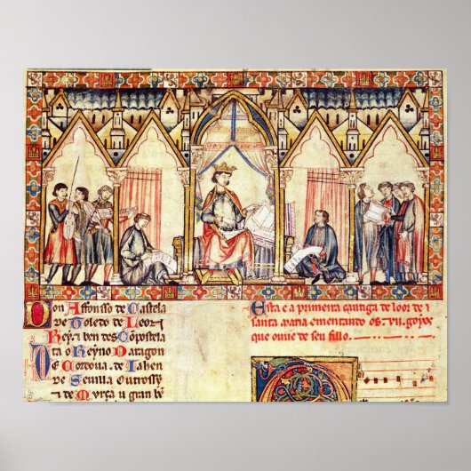 Poster Le tribunal d'Alfonso X 'le Sage' (Devant)