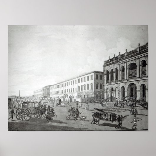 Poster Le tribunal du maire et le bâtiment des écrivains (Devant)