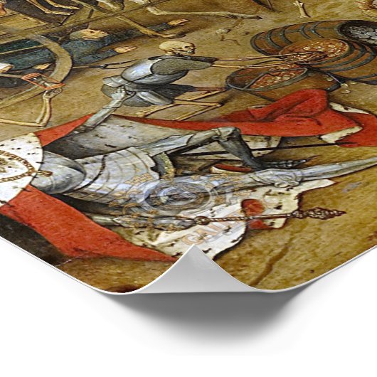 Poster Le triomphe de la mort Pieter Brueghel (Coin)
