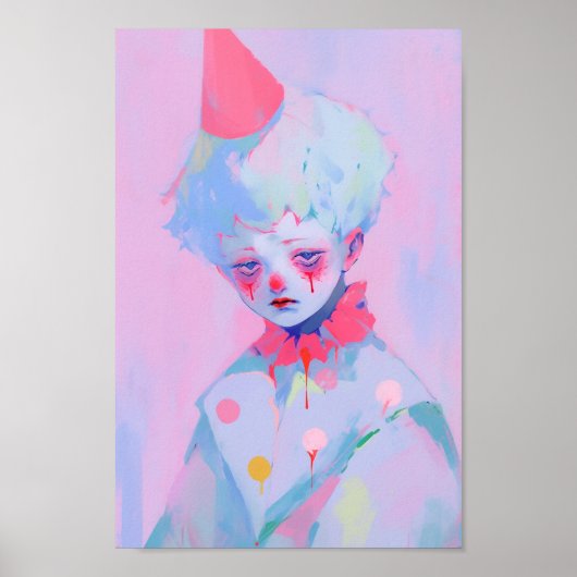 Poster Le triste jeune clown (Devant)