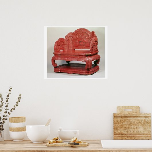 Poster Le trône de l'empereur Ch'ien Lung (1736-95) (Cuisine)