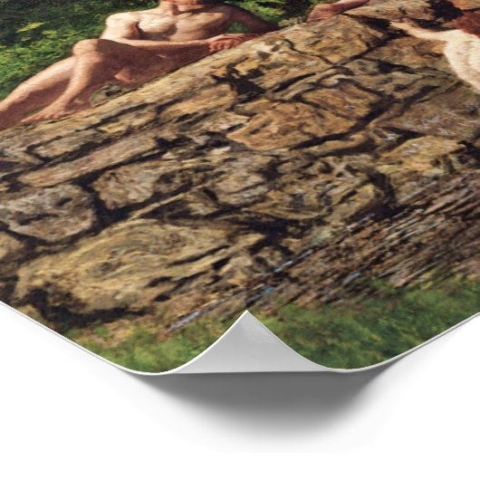 Poster Le Trou de natation par Thomas Eakins (Coin)