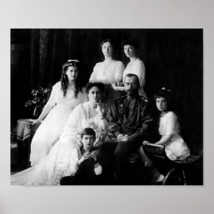 Poster Le tsar Nicolas II et sa famille - 1913
