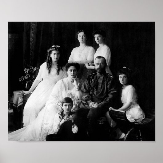 Poster Le tsar Nicolas II et sa famille - 1913 (Devant)