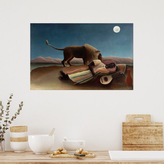 Poster Le Tsigane endormi, Henri Rousseau (Cuisine)