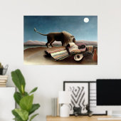 Poster Le Tsigane endormi par Henri Rousseau (Bureau à domicile)