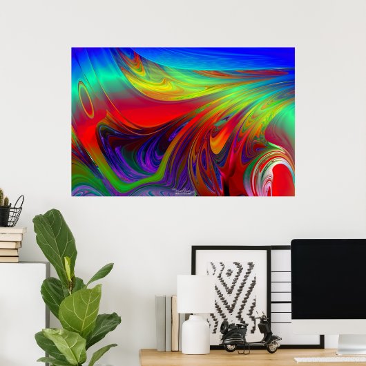 Poster Le tsunami (Bureau à domicile)