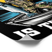 Poster Le Tug Est Ma Drogue Drôle Aiguille De Pêche Pour  (Coin)