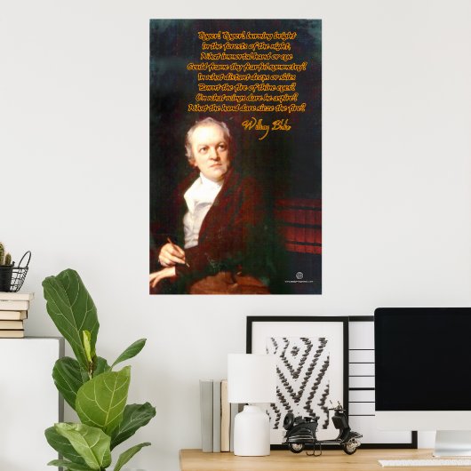 Poster Le Tyger par William Blake (Bureau à domicile)