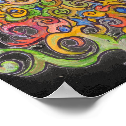 Poster Le type de barbe psychédélique (Coin)