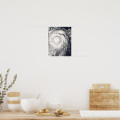 Poster Le typhon Jangmi au large de Taïwan et des Philipp (Cuisine)