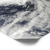 Poster Le typhon Melor approche du Japon (Coin)