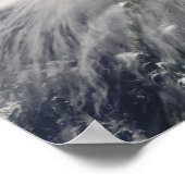 Poster Le typhon Nuri au-dessus des îles Philippines (Coin)