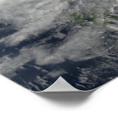 Poster Le typhon Parme se dirige vers l'ouest (Coin)