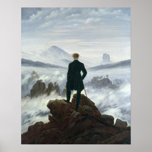 Poster Le vagabond au-dessus de la mer du brouillard, 181 (Devant)