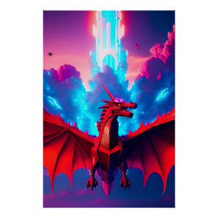 Poster Le vaisseau Dragon Starship