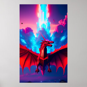 Poster Le vaisseau Dragon Starship