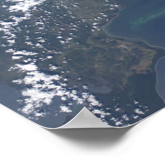 Poster Le vaisseau spatial Progress 22 amarré (Coin)