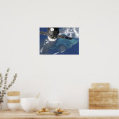 Poster Le vaisseau spatial Progress 22 amarré (Cuisine)