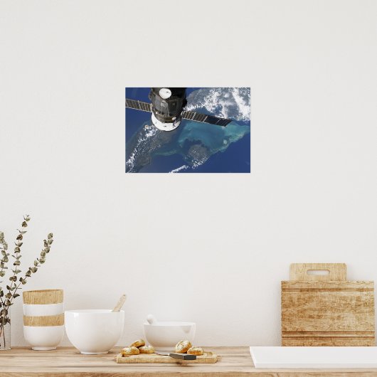 Poster Le vaisseau spatial Progress 22 amarré (Cuisine)