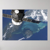 Poster Le vaisseau spatial Progress 22 amarré (Devant)