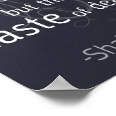 Poster Le Valiant meurt mais une fois Shakespeare (Coin)