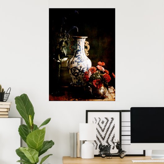 Poster Le vase chinois (Bureau à domicile)