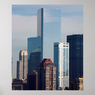 Poster Le vaste centre financier Manhattan New York