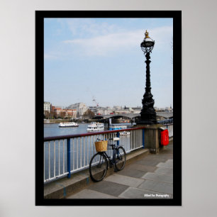 Poster Le Vélo au bord de la Tamise