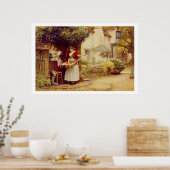 Poster Le vendeur de Ballad, 1902 (huile à bord) (Cuisine)