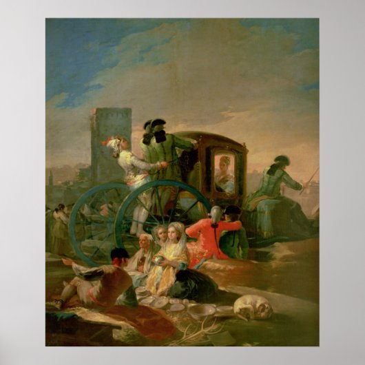 Poster Le vendeur de poteries, 1778 (Devant)
