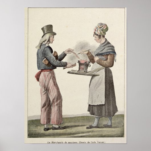 Poster Le Vendeur De Saucisses (Devant)