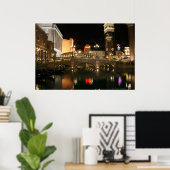 Poster Le vénitien après la tombée de la nuit (Bureau à domicile)