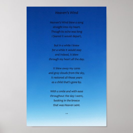 Poster Le vent du ciel (Devant)