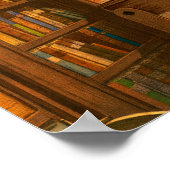 Poster Le ver de livre, 1861 par Carl Spitzweg (Coin)