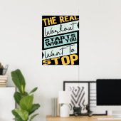 Poster Le Véritable Exercice Commence Quand Vous Voulez A (Bureau à domicile)