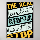 Poster Le Véritable Exercice Commence Quand Vous Voulez A (Devant)