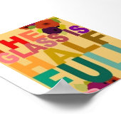 Poster Le verre est semi-complet (Coin)